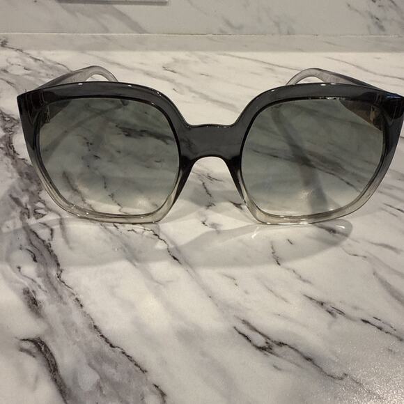 Fendi FF0404/S KB77Y Women Blue Square Gradient Sunglasses Shades 58/23/135 Read - Picture 1 of 7
